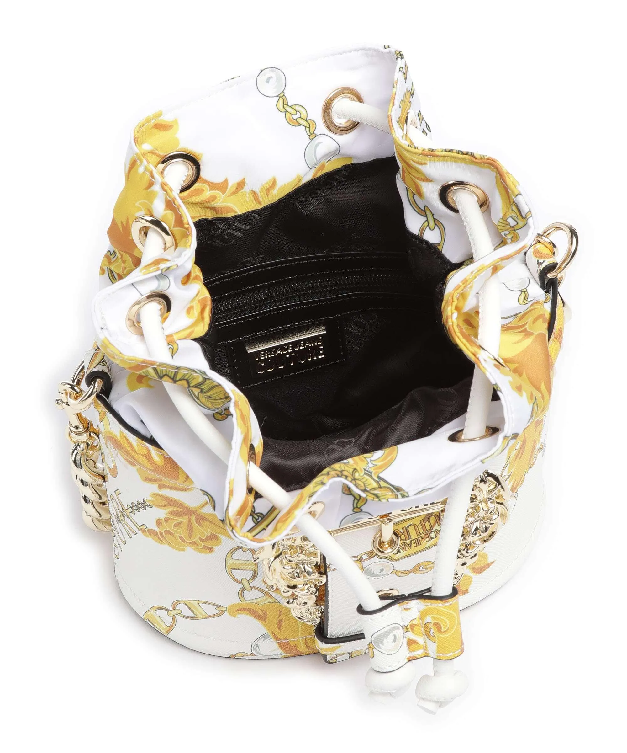  Versace Jeans Couture Couture 01 Borsa a secchiello pelle sintetica bianco  