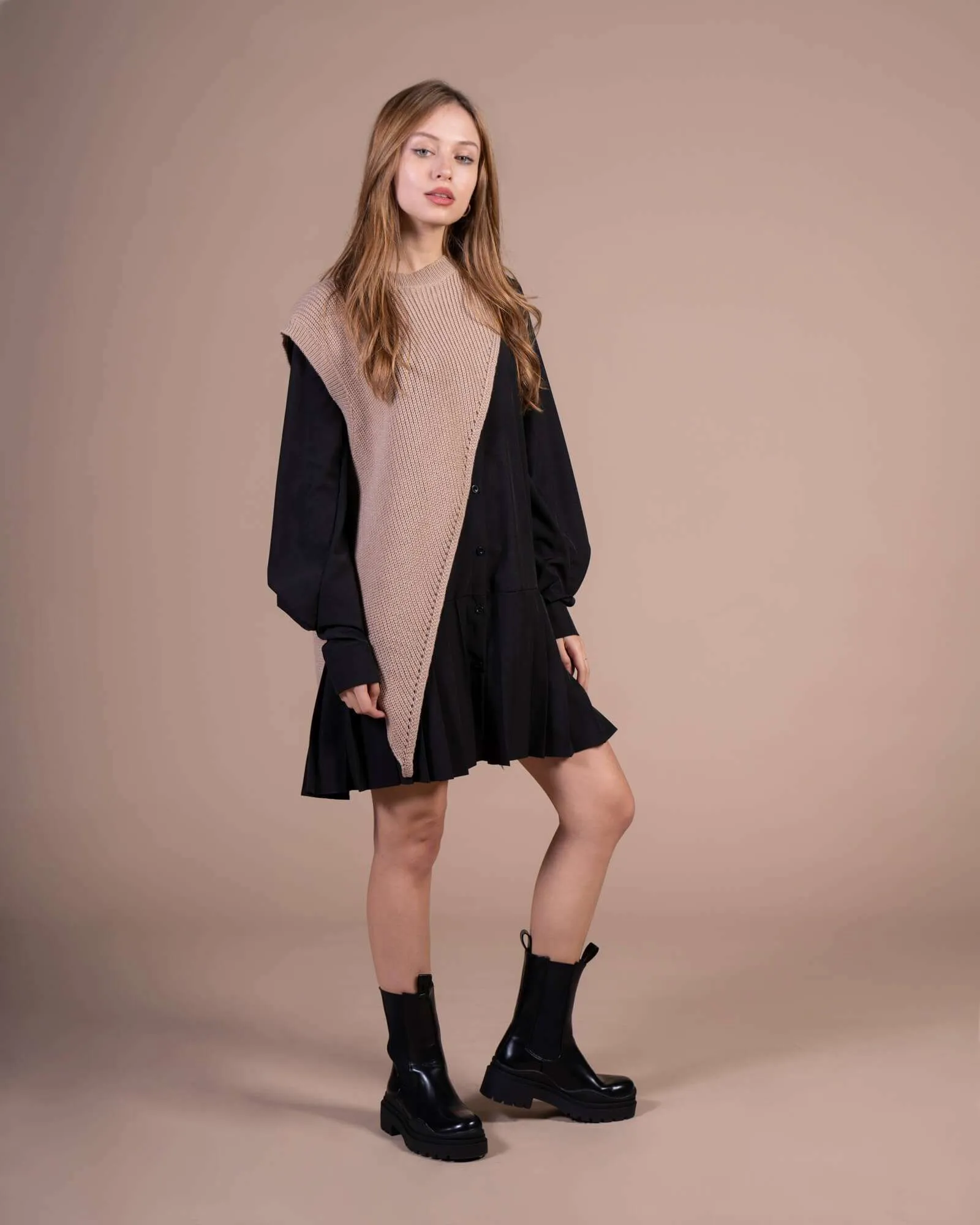 Vestito con gilet