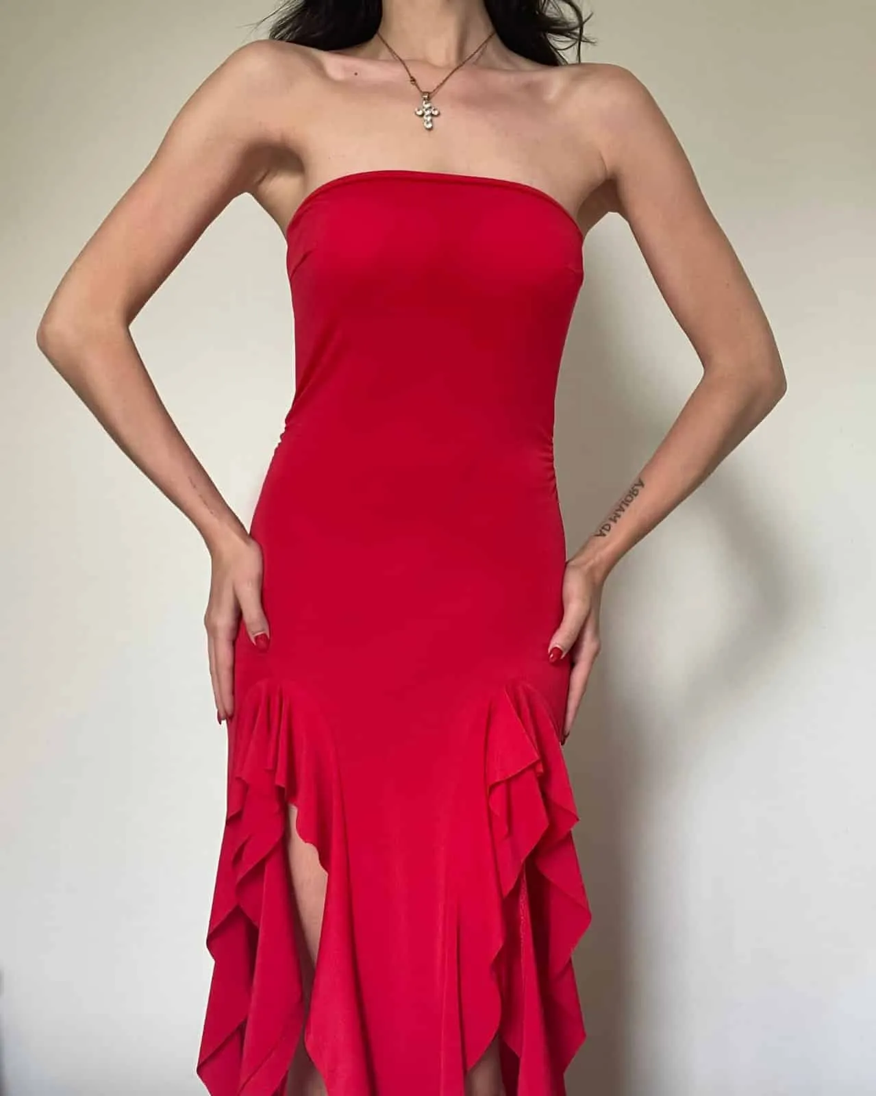 Vestito lungo - ROSSO