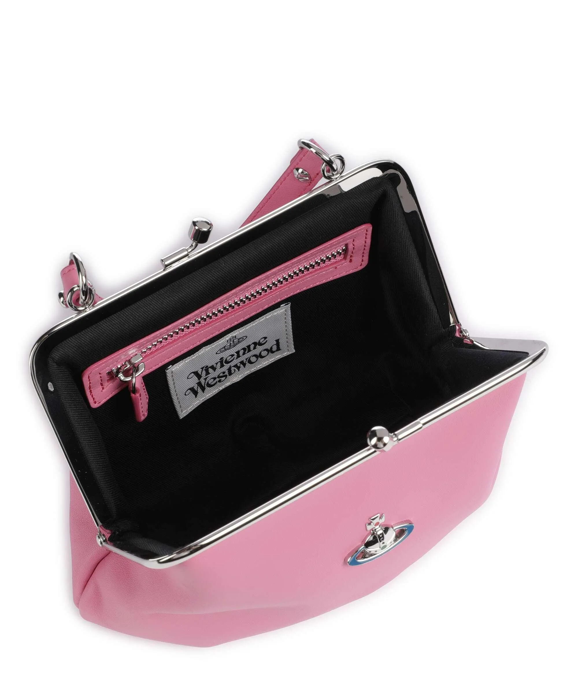  Vivienne Westwood Granny Nappa Leather Borsa a tracolla cuoio di agnello rosa  
