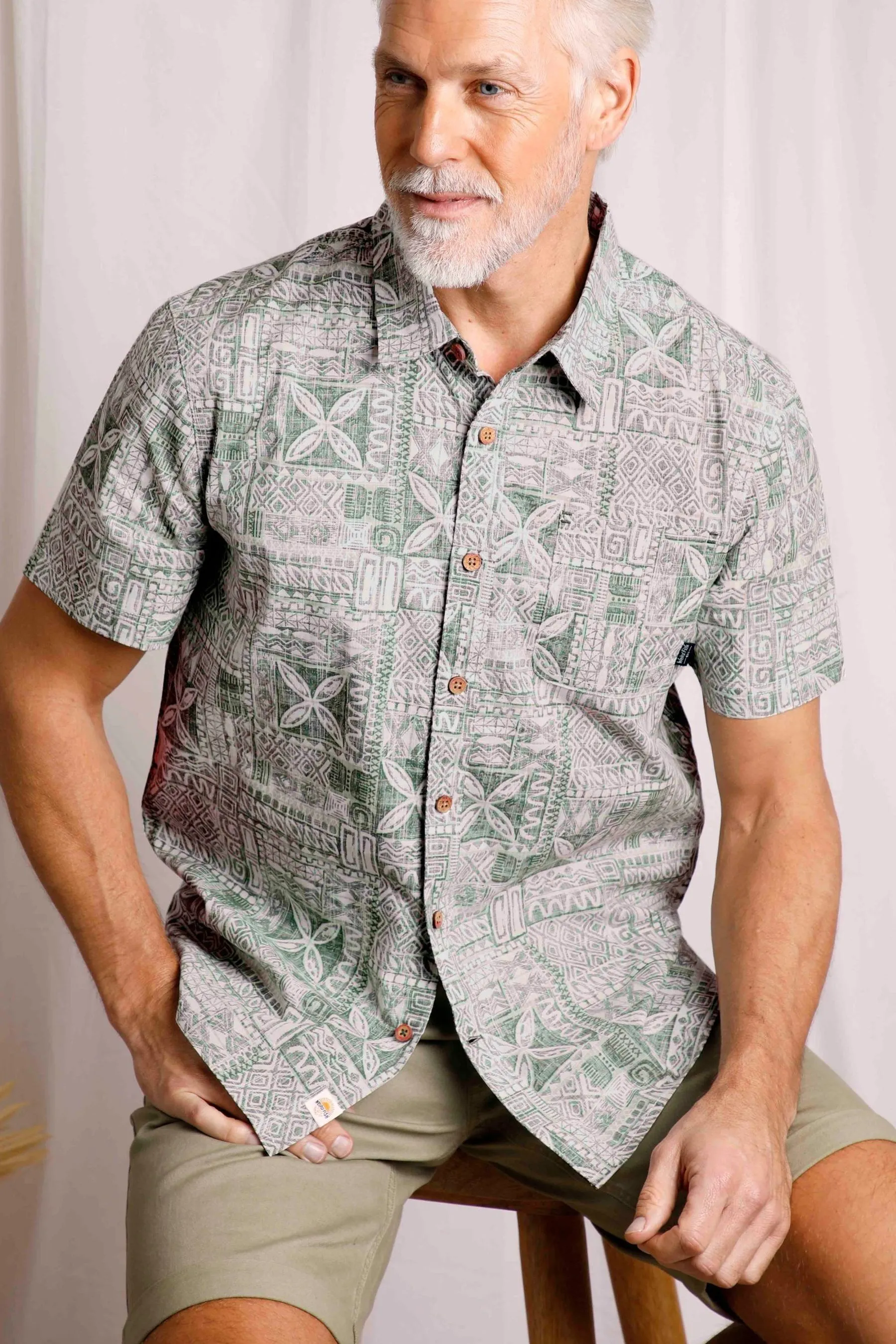Weird Fish - Faraway - Camicia in Manica corta bio con stampa    