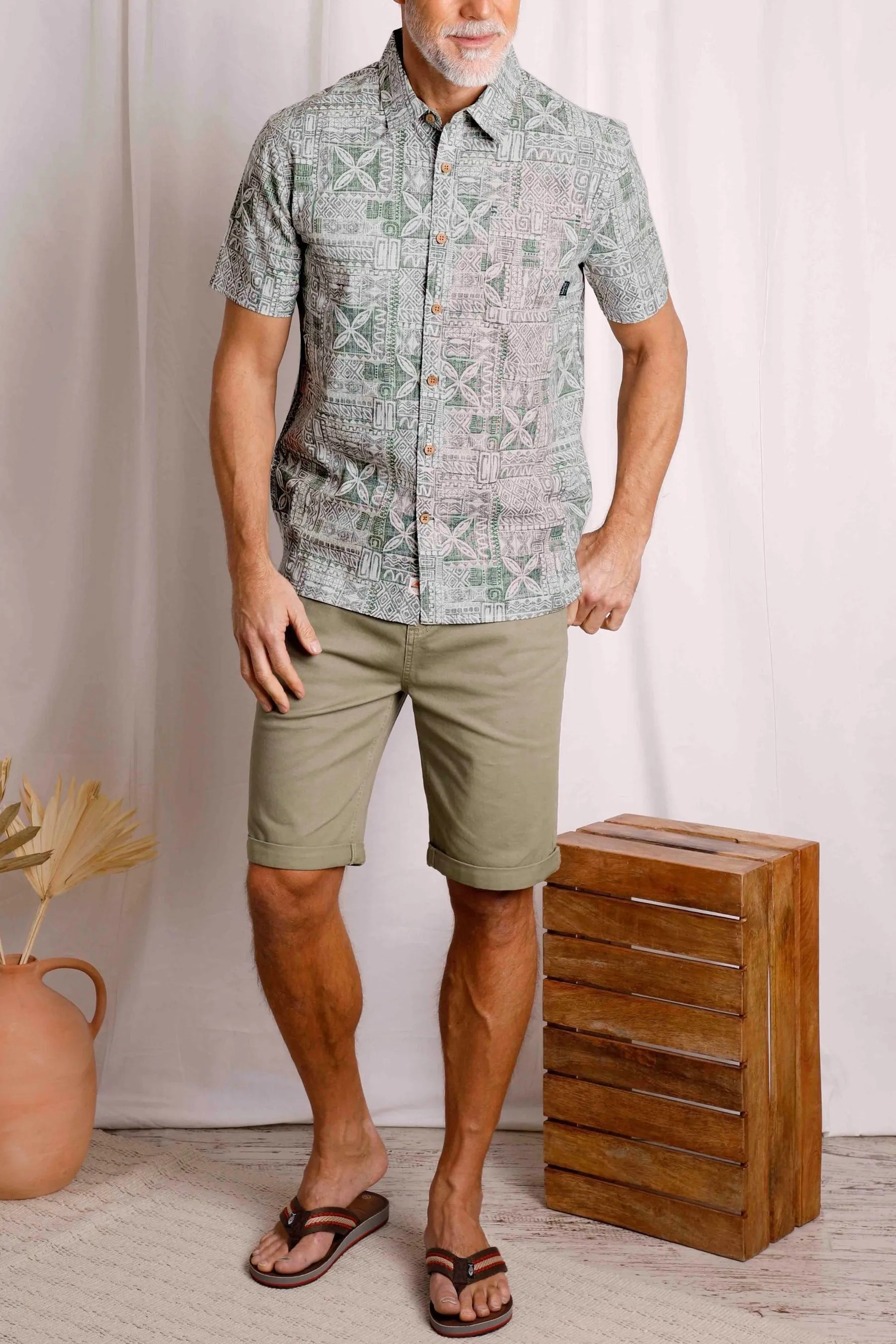 Weird Fish - Faraway - Camicia in Manica corta bio con stampa    