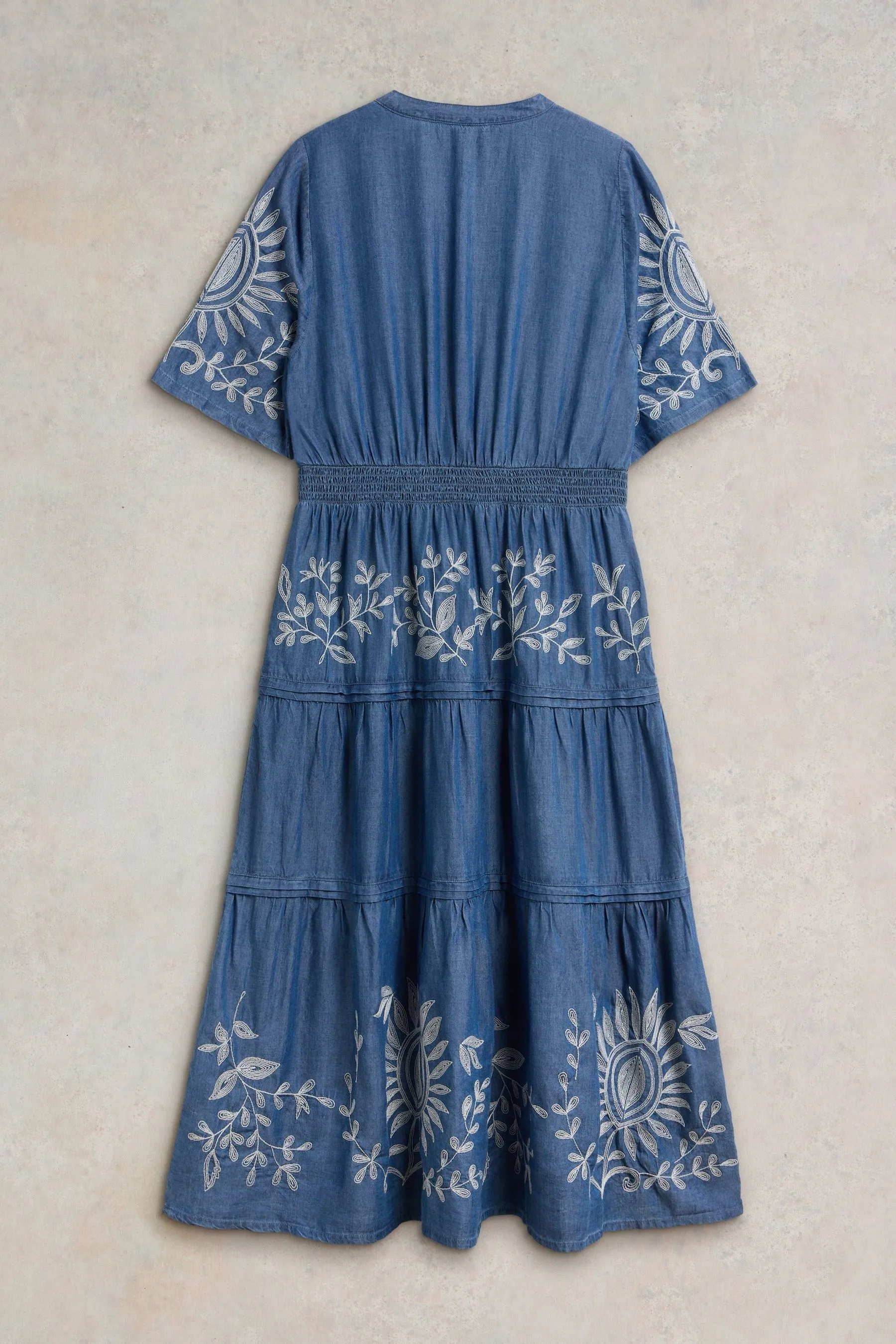 White Stuff Isla - Abito Denim ricamato