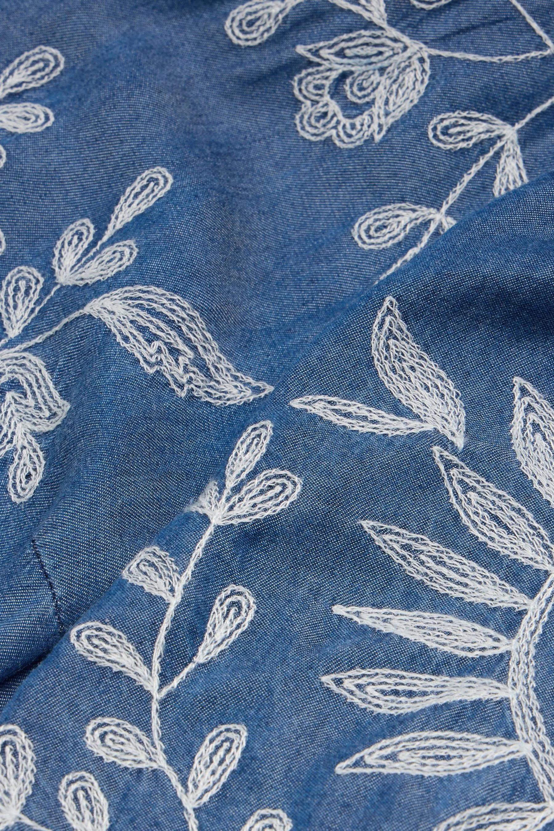White Stuff Isla - Abito Denim ricamato