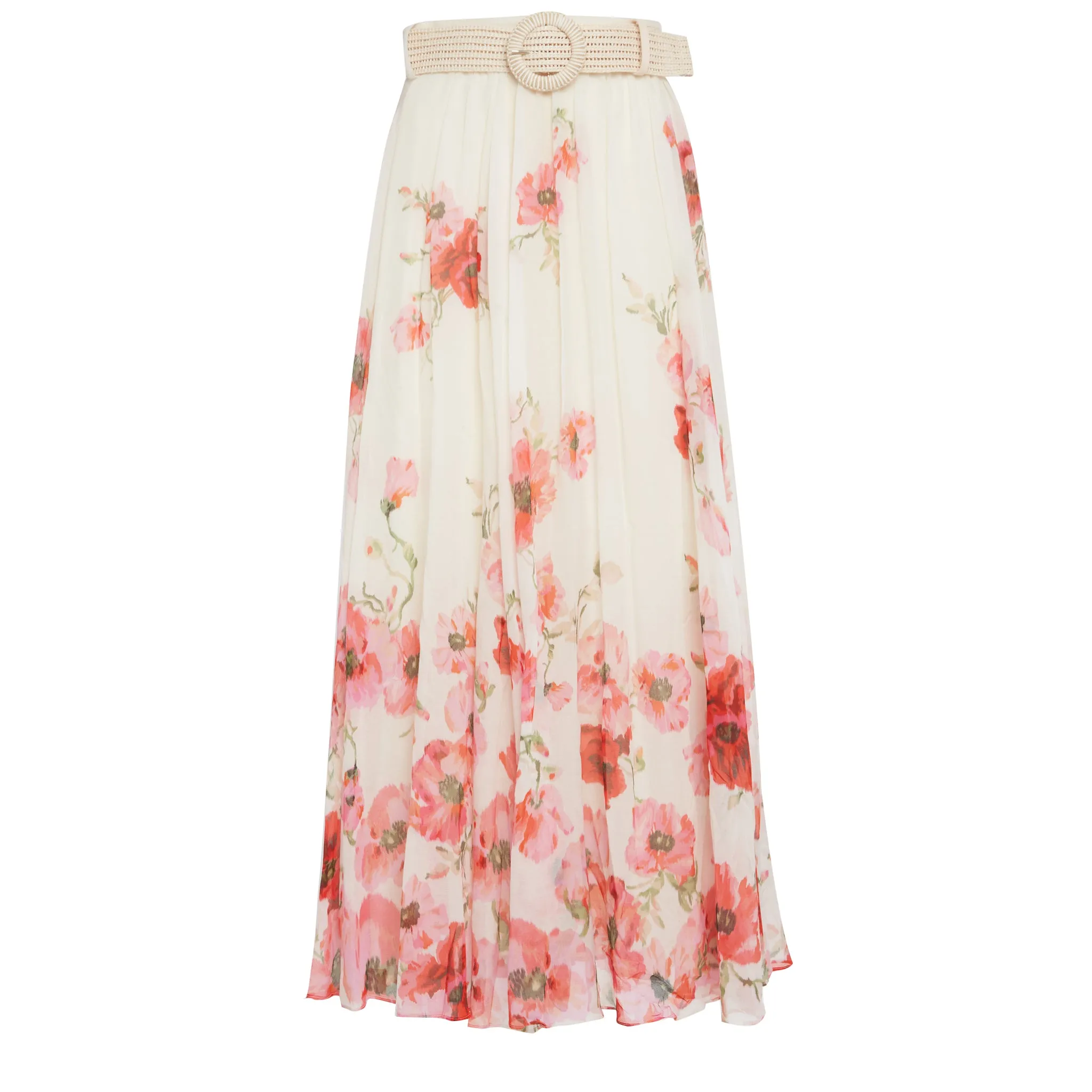 ZIMMERMANN  Gonna lunga in cotone e seta multicolor